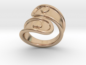 San Valentino Ring 33 - Italian Size 33 in 14k Rose Gold Plated Brass