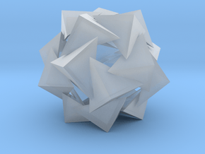 Crooked Star Dodecahedron in Tan Fine Detail Plastic