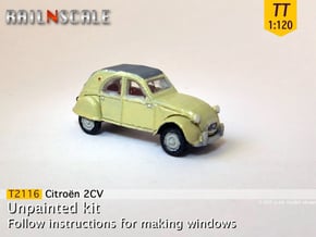 Citroën 2CV 1961-'65 (TT 1:120) in Smooth Fine Detail Plastic