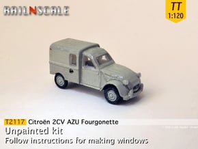 Citroën 2CV AZU 1963-'65 (TT 1:120) in Smooth Fine Detail Plastic