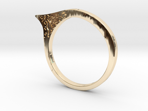Modern ring US size 8 in 14K Yellow Gold