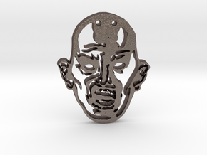 Zombie 0 Pendant in Polished Bronzed Silver Steel