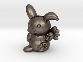 Bunny Holder in Polished Bronzed Silver Steel