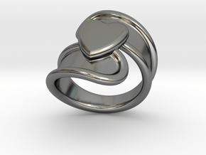 Valentinodayring  15 - Italian Size 15 in Fine Detail Polished Silver