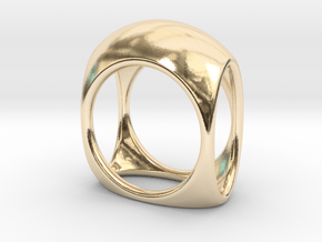 Square Ring model B - size 10 in 14K Yellow Gold