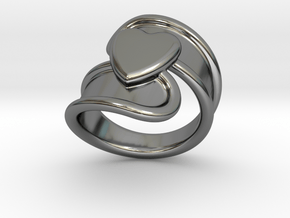 Valentinodayring  19 - Italian Size 19 in Fine Detail Polished Silver