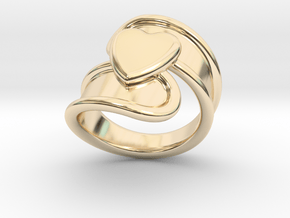 Valentinodayring  19 - Italian Size 19 in 14k Gold Plated Brass