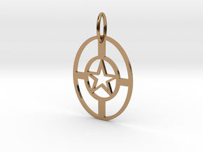 StarNecklace in Polished Brass