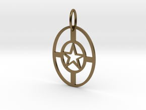 StarNecklace in Polished Bronze