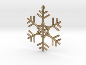 Snowflake in Polished Gold Steel
