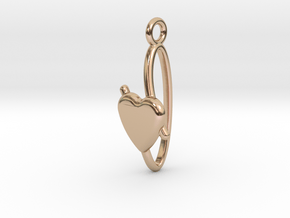 Valentino Earring1 in 14k Rose Gold Plated Brass