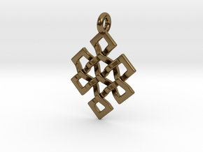 Eternal Knot in Polished Bronze