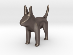 Henry the puppy in Polished Bronzed Silver Steel