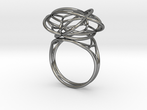 FLOWER OF LIFE Ring Nº1 in Polished Silver