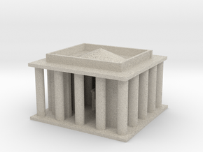 Lincoln Memorial in Natural Sandstone