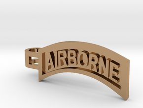 Airborne Tab Tie Bar in Polished Brass