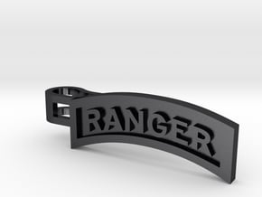 Ranger Tab Tie Bar in Polished and Bronzed Black Steel