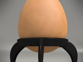 Egg Rocket Tripod Cup in White Natural Versatile Plastic