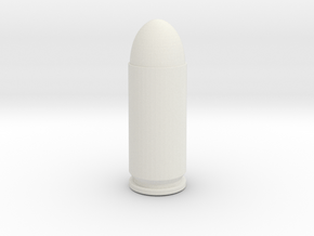 12.7x30mm in White Natural Versatile Plastic