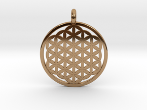 Flower Of Life in Polished Brass
