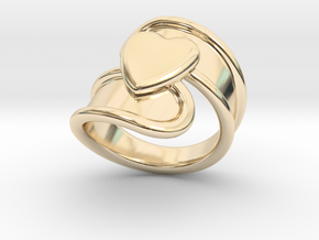 Valentinodayring  20 - Italian Size 20 in 14k Gold Plated Brass