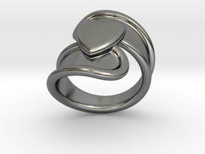 Valentinodayring  26 - Italian Size 26 in Fine Detail Polished Silver