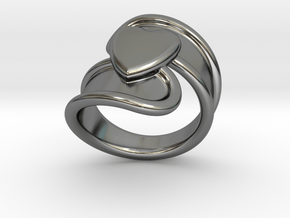 Valentinodayring  27 - Italian Size 27 in Fine Detail Polished Silver