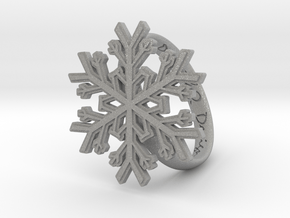 Snowflake Ring 1 d=19mm h35d19 in Aluminum