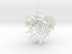 Holy pendant in White Processed Versatile Plastic