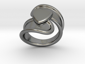 Valentinodayring  31 - Italian Size 31 in Fine Detail Polished Silver
