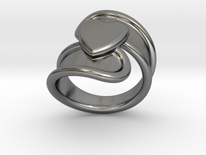 Valentinodayring  33 - Italian Size 33 in Fine Detail Polished Silver