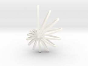 Nautilus Shell Pendant in White Processed Versatile Plastic