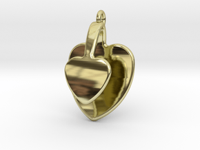 San Valentino Heart Earring in 18k Gold Plated Brass