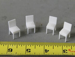 Little Chairs in White Natural Versatile Plastic