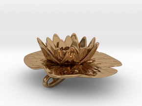 Lilypad Pendant in Polished Brass