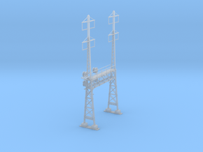 CATENARY PRR LATTICE SIG 2 TRACK 2-2PHASE N SCALE  in Tan Fine Detail Plastic