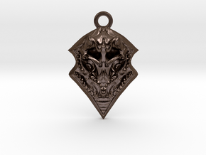 BORO pendant  in Polished Bronze Steel