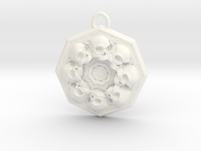 SKUX pendant  in White Processed Versatile Plastic