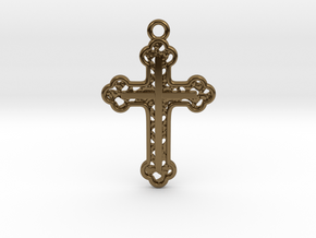Cross Voronoi in Polished Bronze