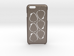 GPick iPhone 6 6s case in Polished Bronzed Silver Steel