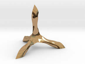 Caltrop 6 in Polished Brass