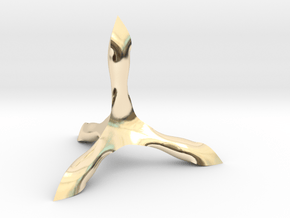 Caltrop 6 in 14k Gold Plated Brass