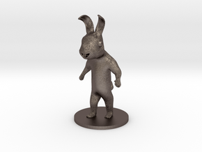 Rabbit in Polished Bronzed Silver Steel