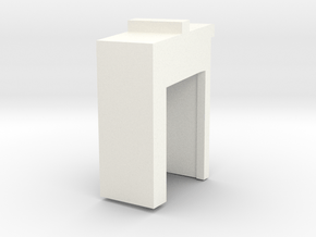 Merillat Cabinet rear drawer slide bracket (L) in White Processed Versatile Plastic