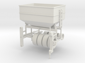1/64 scale DMI 300 bushel center dump wagon kit in White Natural Versatile Plastic
