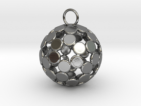 ColorBall Pendant in Fine Detail Polished Silver