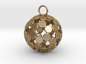 ColorBall Pendant in Polished Gold Steel