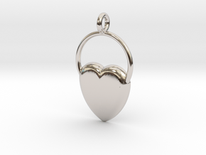 Heart Of San Valentino in Rhodium Plated Brass