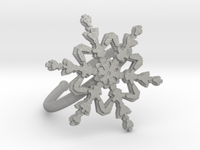 Snowflake Ring 2 d=19.5mm Adjustable h21d195a in Aluminum