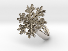 Snowflake Ring 1 d=16.5mm h35d165 in Platinum